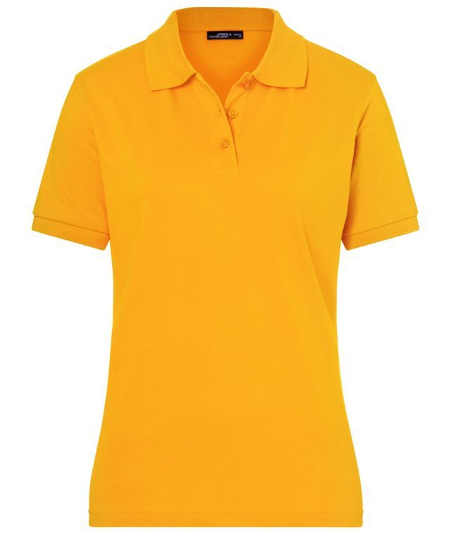Classic Polo Ladies Hochwertiges Polohemd mit Armbündchen gelb, Gr. M