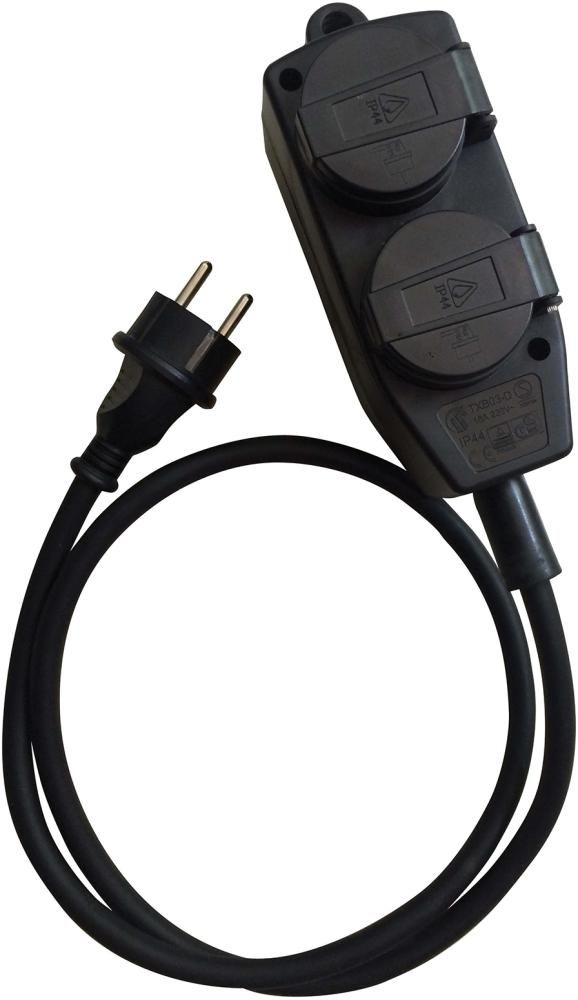 FORTIS Vierfach-Verteiler IP44 10m H07RN-F3G1,5
