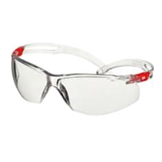 3M™ SecureFit™ 500 Schutzbrille, transparente/rote Bügel, Scotchgard™ Anti-Fog-/Antikratz-Beschichtung (K&N), transparente Scheibe, SF501SGAF-RED-EU, 20 pro Packung