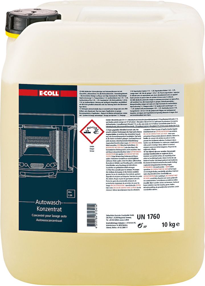 E-Coll Universalreiniger u. Auto-Waschkonz.10kg
