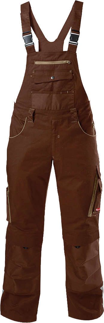 FORTIS H-Latzhose 24, braun/beige,Gr.102