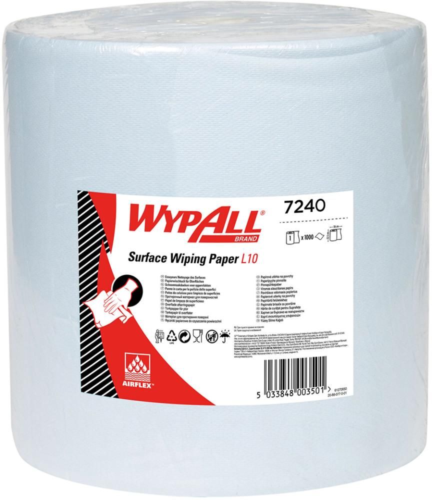 WYPALL L10 Wischtücher 33x38cm blau 1000 Blatt