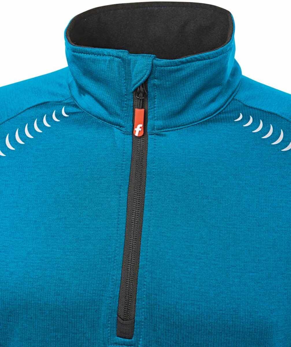 Tech-Fleecepullover türkis/schwarz meliert Gr. 3XL Fortis Elements