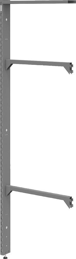 Einzelstütze-S L6 B625x103x2000mm RAL 7037 inkl. Absorber als 1-seitige Erweiterung