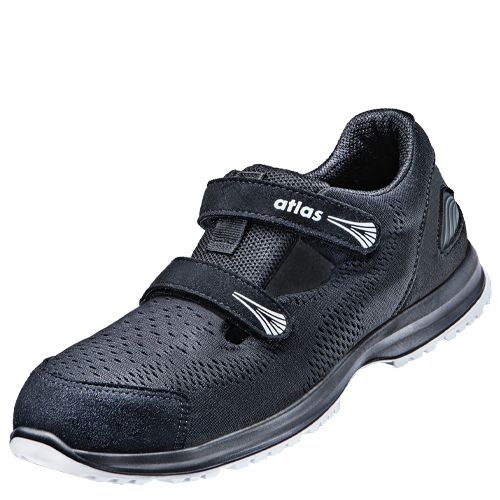 Atlas RUNNER 145 Sicherheitssandale S1P ESD, Schwarz, Gr. 47, Weite 10