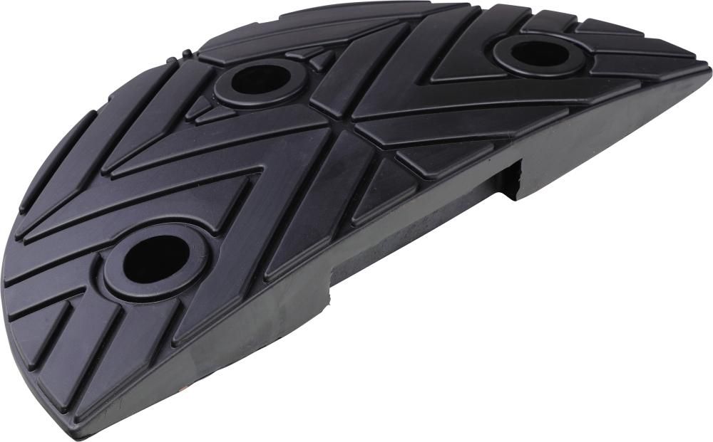 Fahrbahnschwelle Endstück schwarz B250xT420xH70 mm