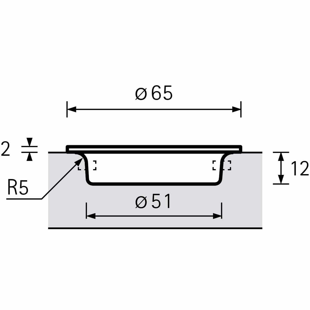 Griffmuschel Aboa 50 mm Er
