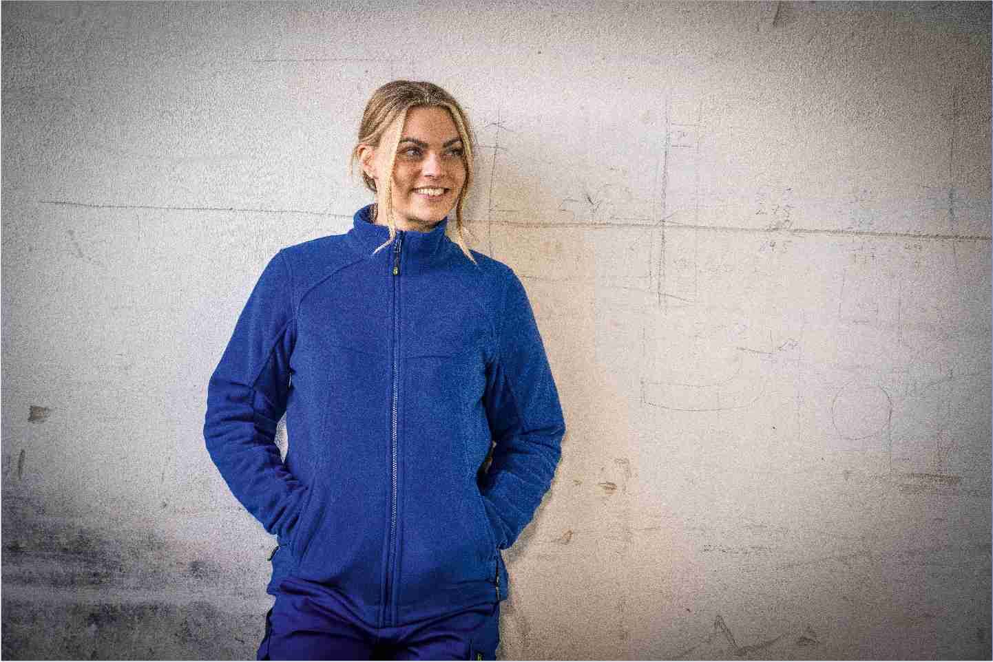 CAFLJ00, Fleecejacke kornblau, 3XL