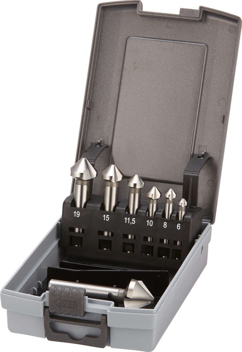 Kegelsenker-Satz D335C HSS 90G 6,0-25 mm 7-tlg.FORTIS, blank