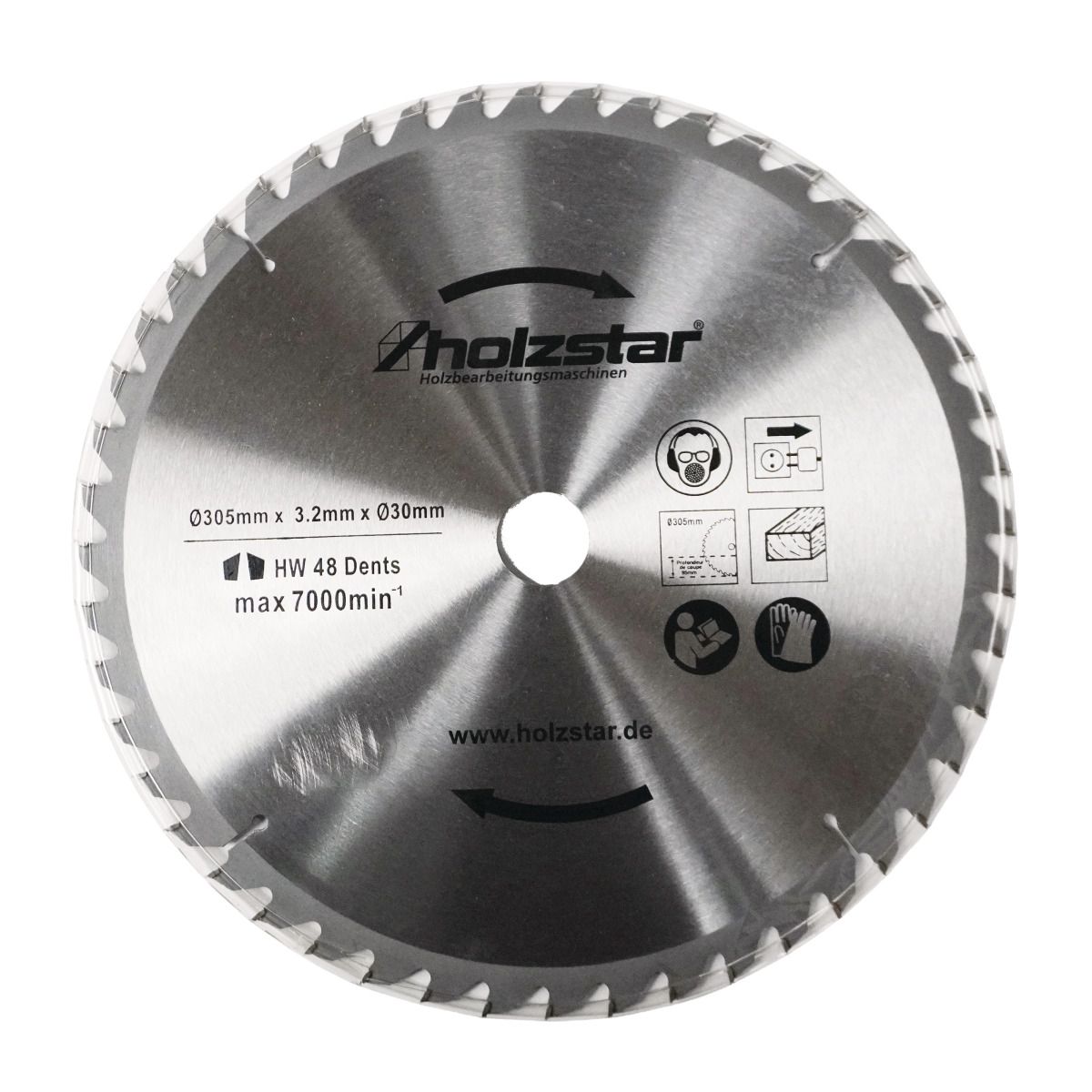 Sägeblatt Holzstar 305 x 30 x 3,2 mm Z48