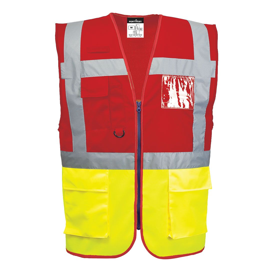 Portwest C276 Warnschutz-Weste, Gelb/Rot, Gr. 4XL