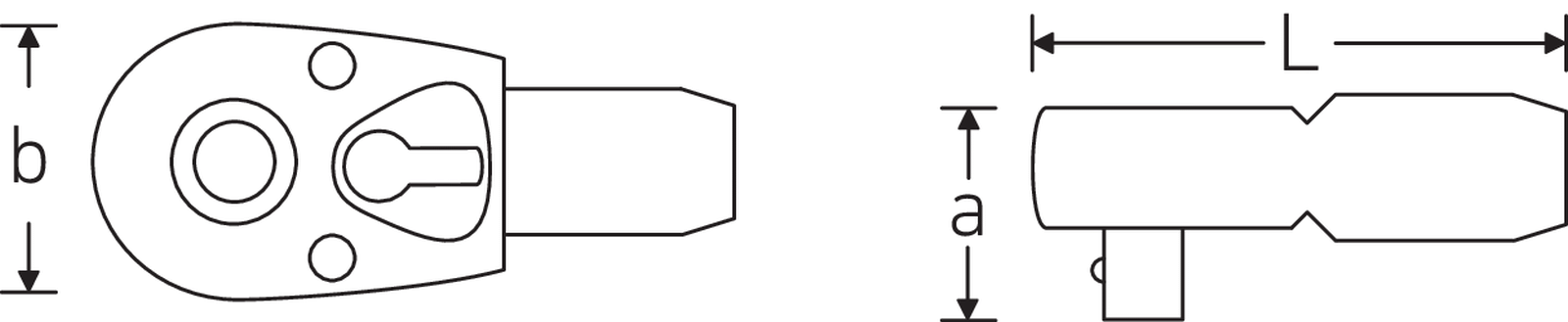 STAHLWILLE Aufsteckknarre, 1."