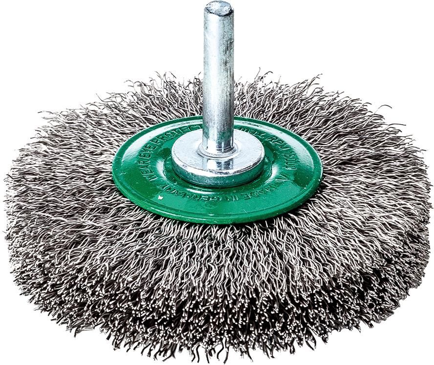 Schaft-Rundbürste Edelstahl gew. 30x0,2mm Lessmann