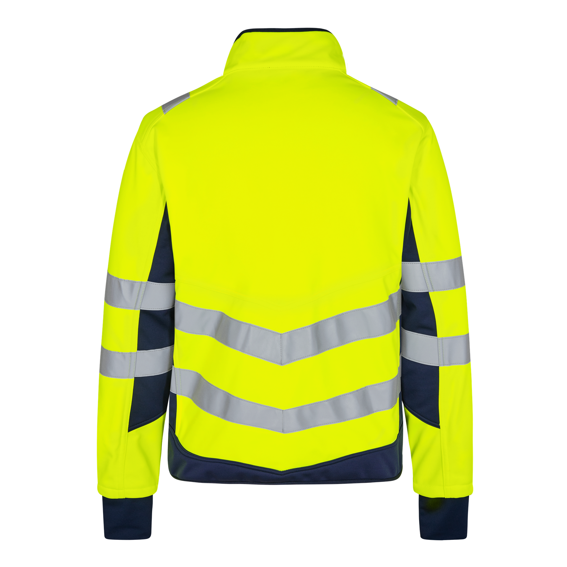 Safety Softshelljacke Gelb/Blue Ink, Gr. 5XL