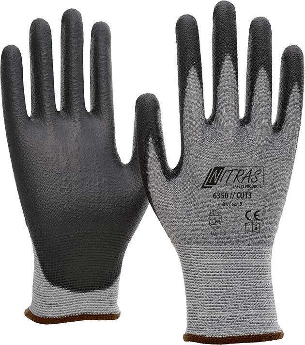 Schnittschutzhandschuh, Nitras Cut 3, Gr.2XL Nitras