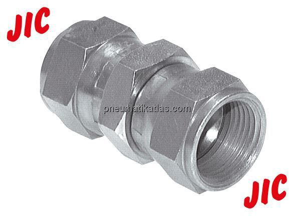 Gerader Verbinder JIC, UNF 7/16"-20-UNF 7/16"-20