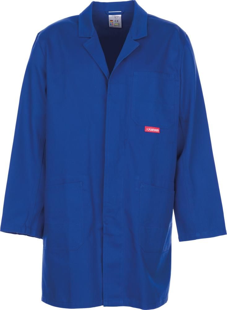 Berufsmantel, 100% BW,290g/qm, Gr. 48, kornblau PLANAM