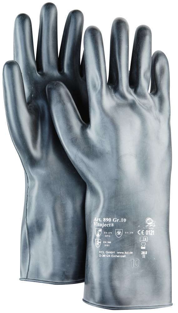 Handschuh Vitoject 890, 350 mm,Gr.10,schwarz Honeywell