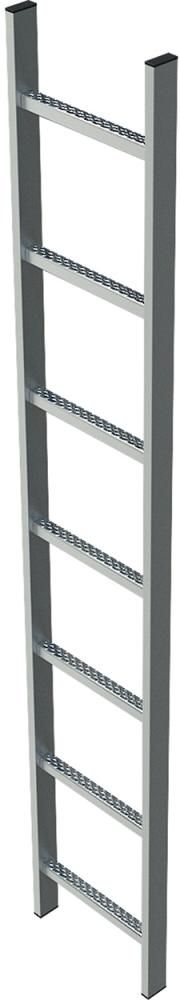 Schachtleiter Edelstahl 13 Sprossen LW300 mm ZARGES