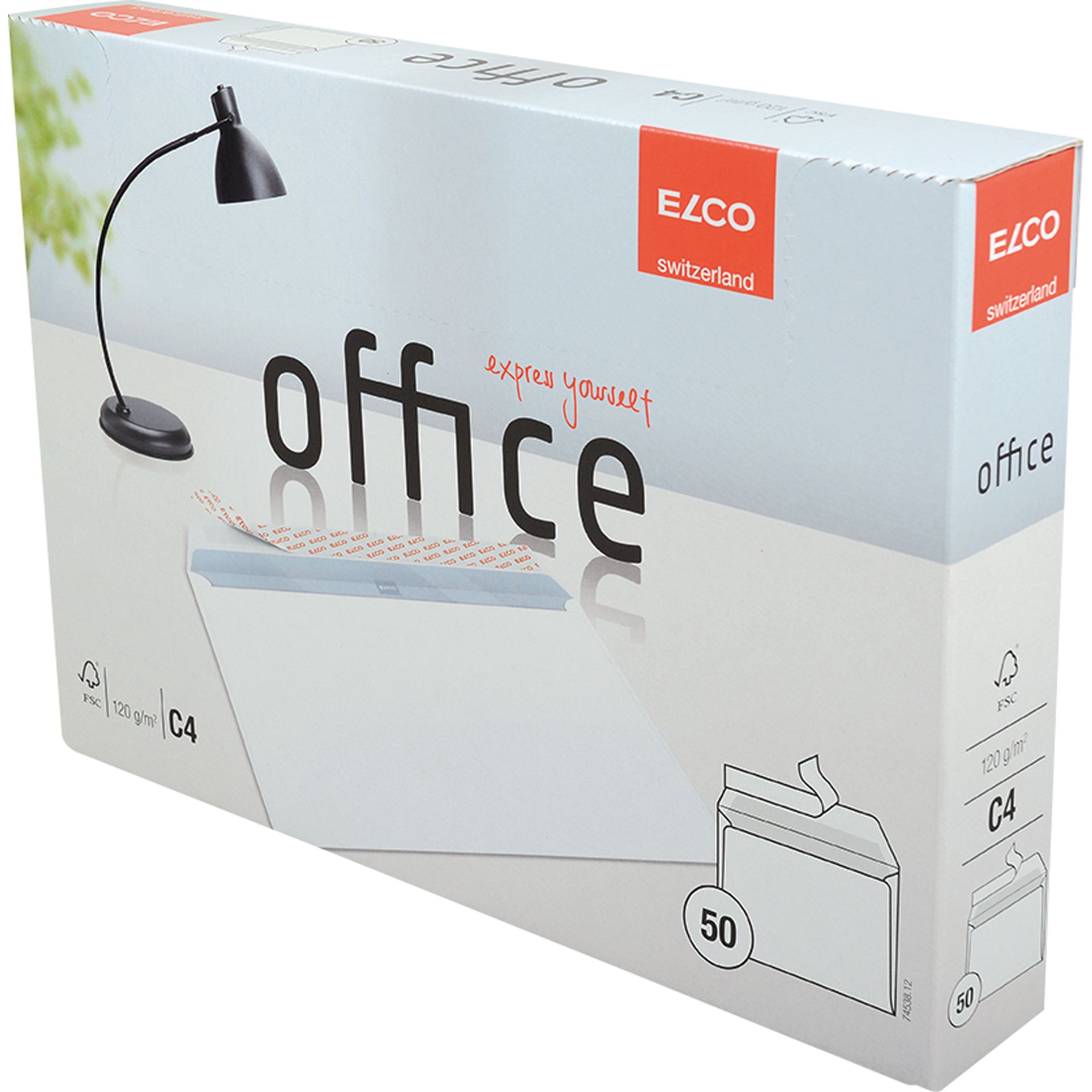 Briefumschlag Office C4 oF hk hochweiß 50 St./Pack.