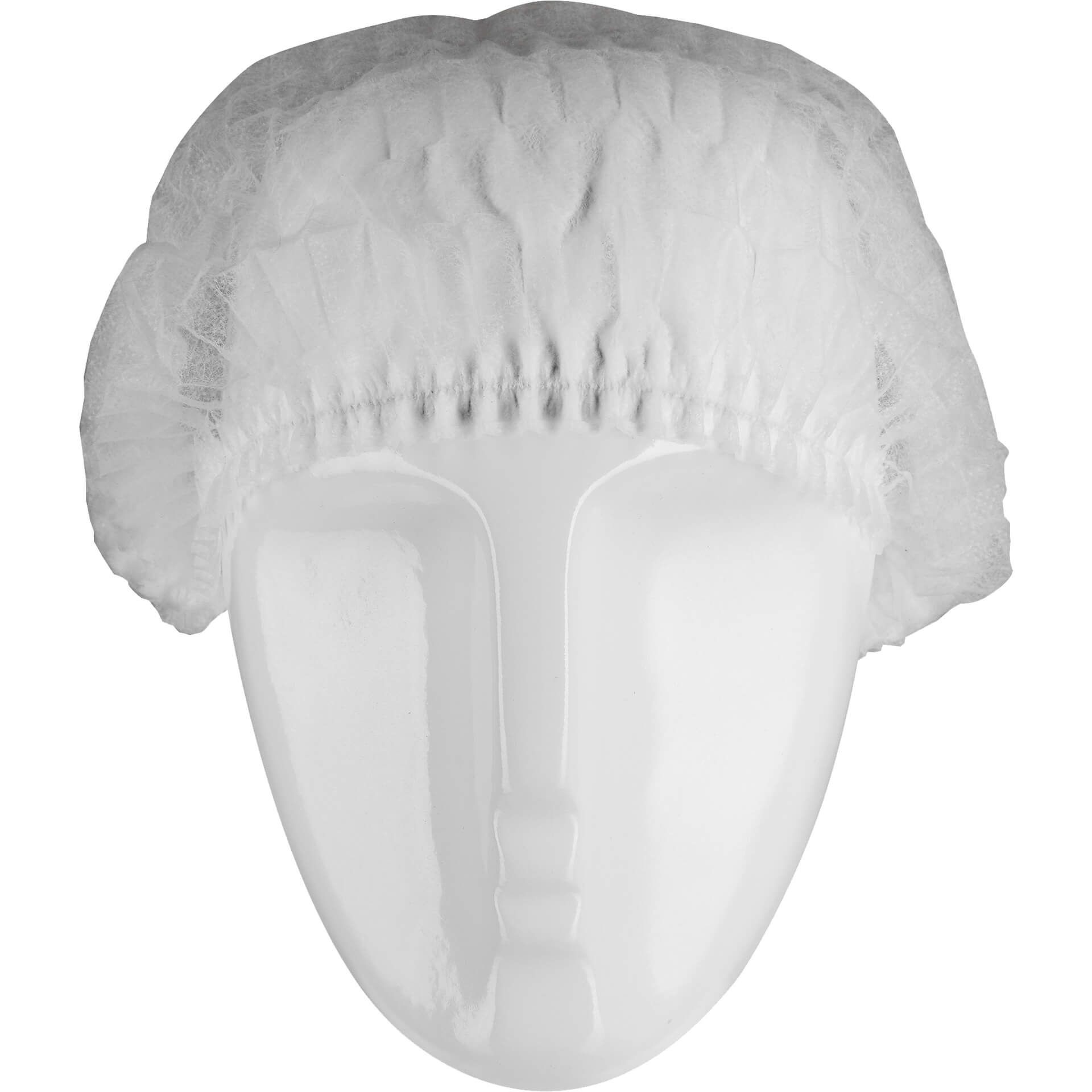 Einweg-Kopfhaube Barettform CLIP-W, weiß, Gr. Ø 52cm