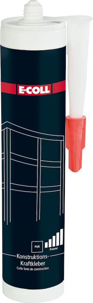 E-Coll Konstruktions Kraftkleber, 300ml/Kartusche,