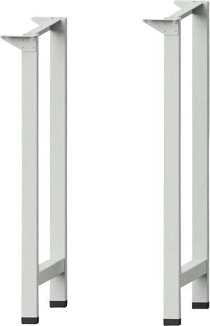 Werkbankfuß RAL 7035 für Abeitshöhe 840/850mm für Plattentiefe 700 mm