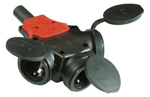 SchuKo-Vollgummi-Dreiwegekupplung