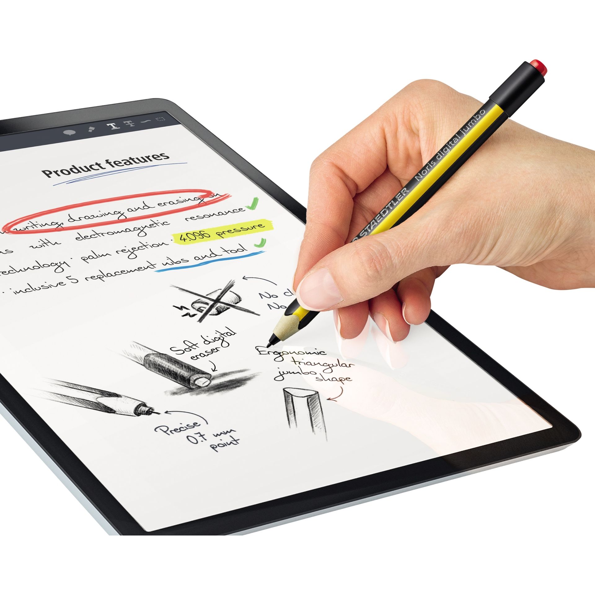 Digitaler Stift Noris Jumbo EMR-Technologie