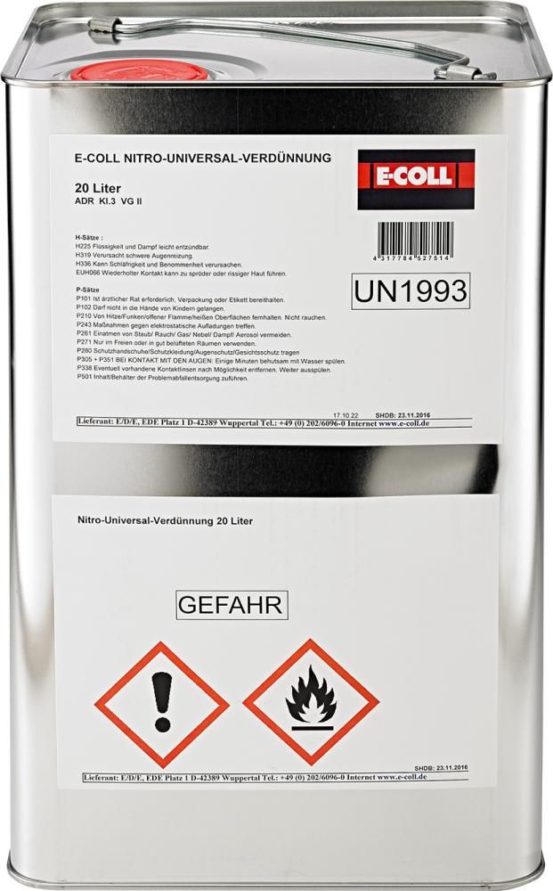 Nitro-Univ-Verdünnung 20L Kanister E-COLL