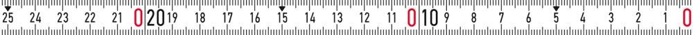 BMI Bandmaß selbstklebend 2mx13mm weiß rechts