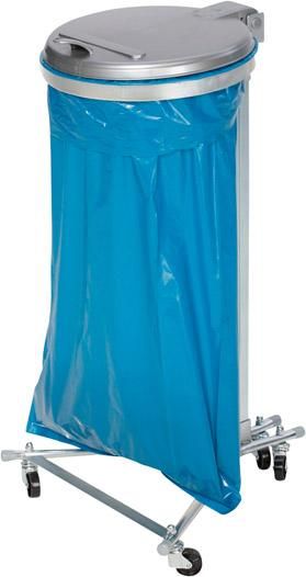 Abfallsammler 120 l verz.fahrbar 4 Rll. KS-Deckel VAR