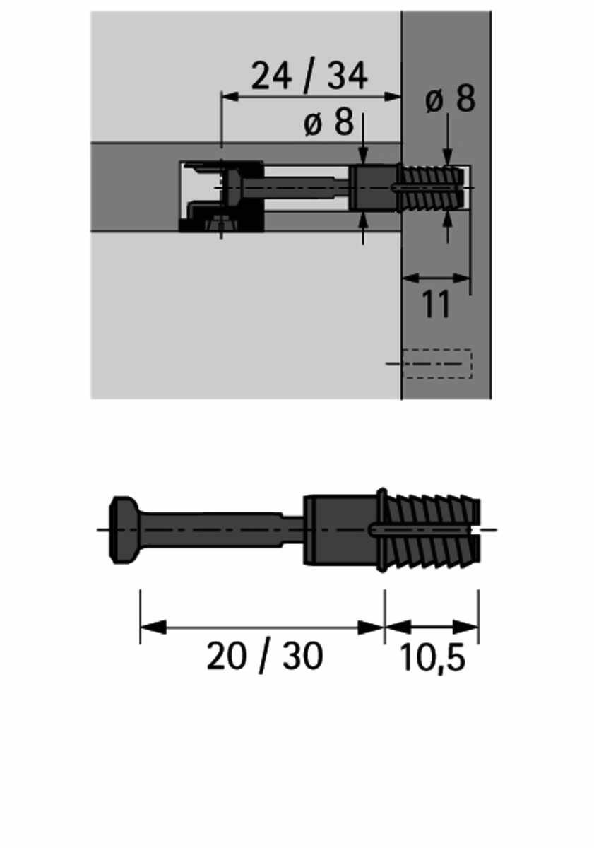 Einschraubdübel Rapid S Du 324-20