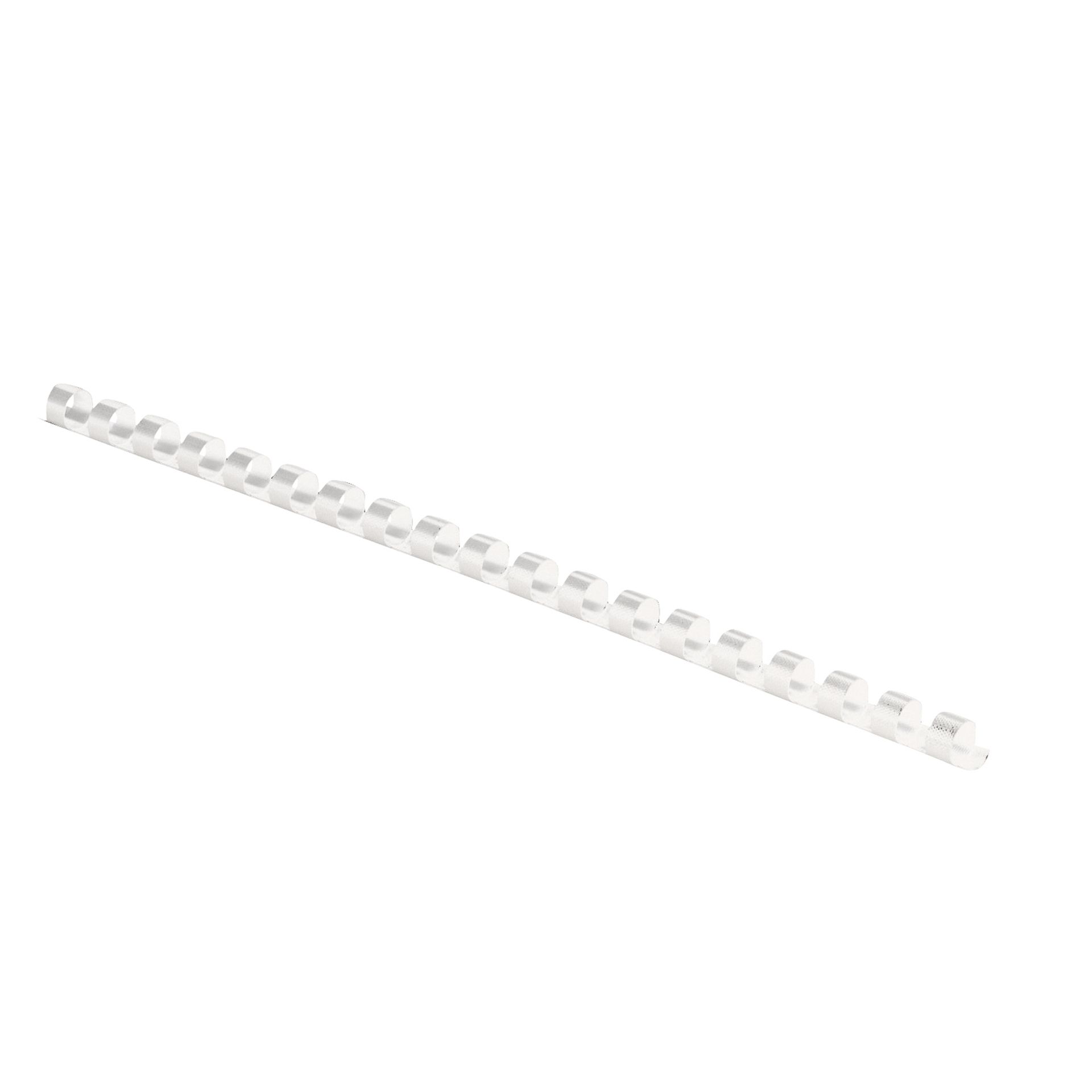 Plastikbinderücken COMB 6mm weiß 100 St./Pack.