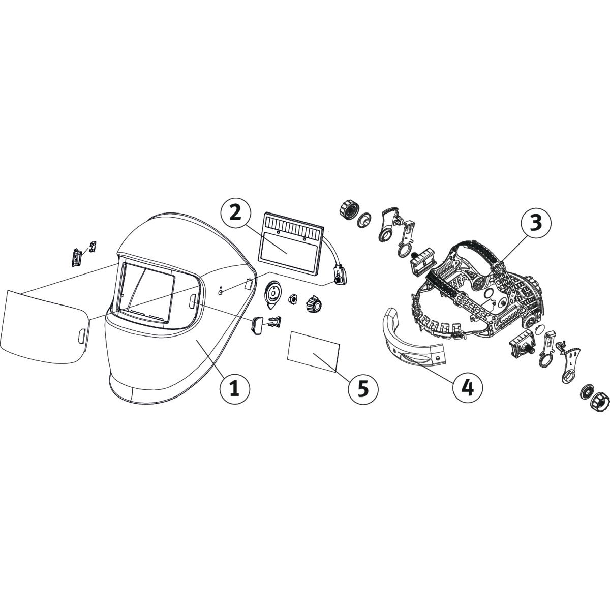 Automatik-Schweißschutzhelm Schweisskraft VarioProtect XL-W TC