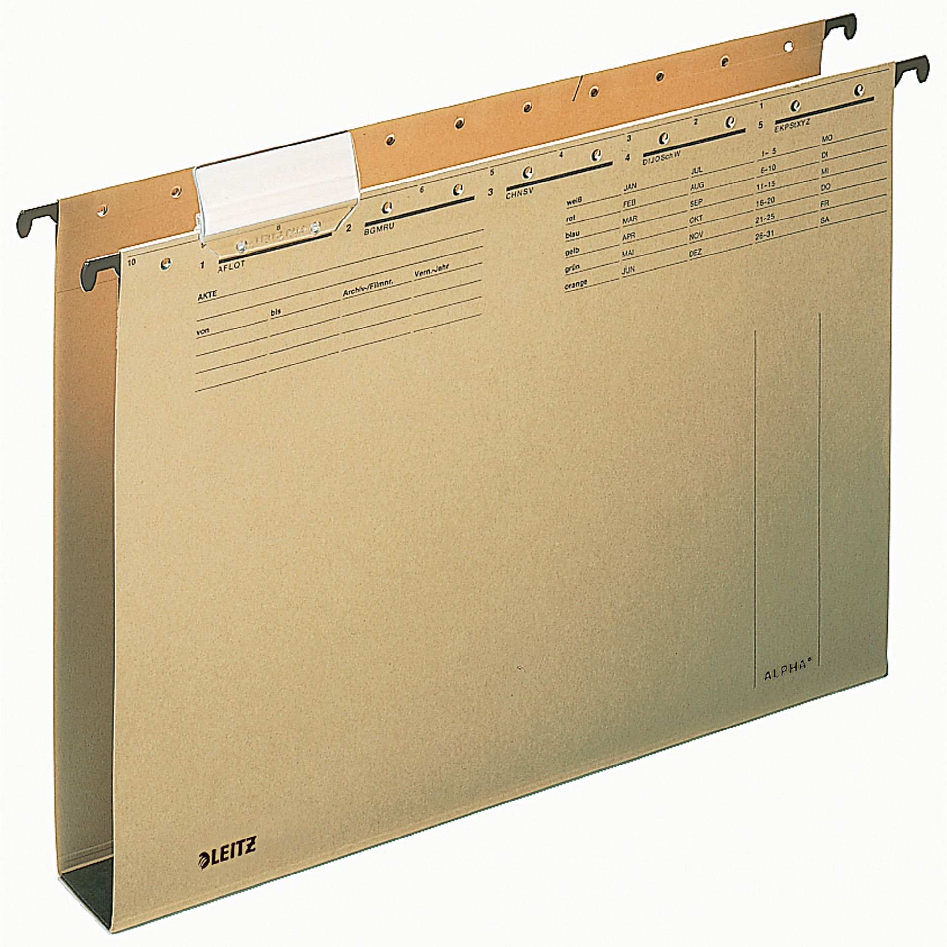 Hängesammler ALPHA DIN A4 40mm Karton braun