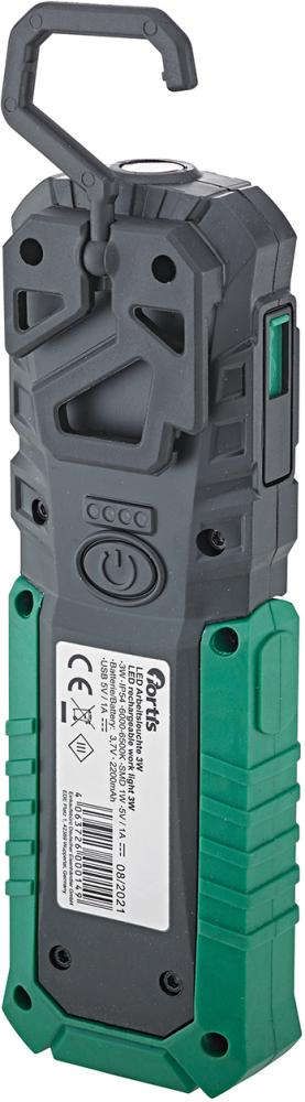 LED Akku-Handleuchte 3 Watt FORTIS