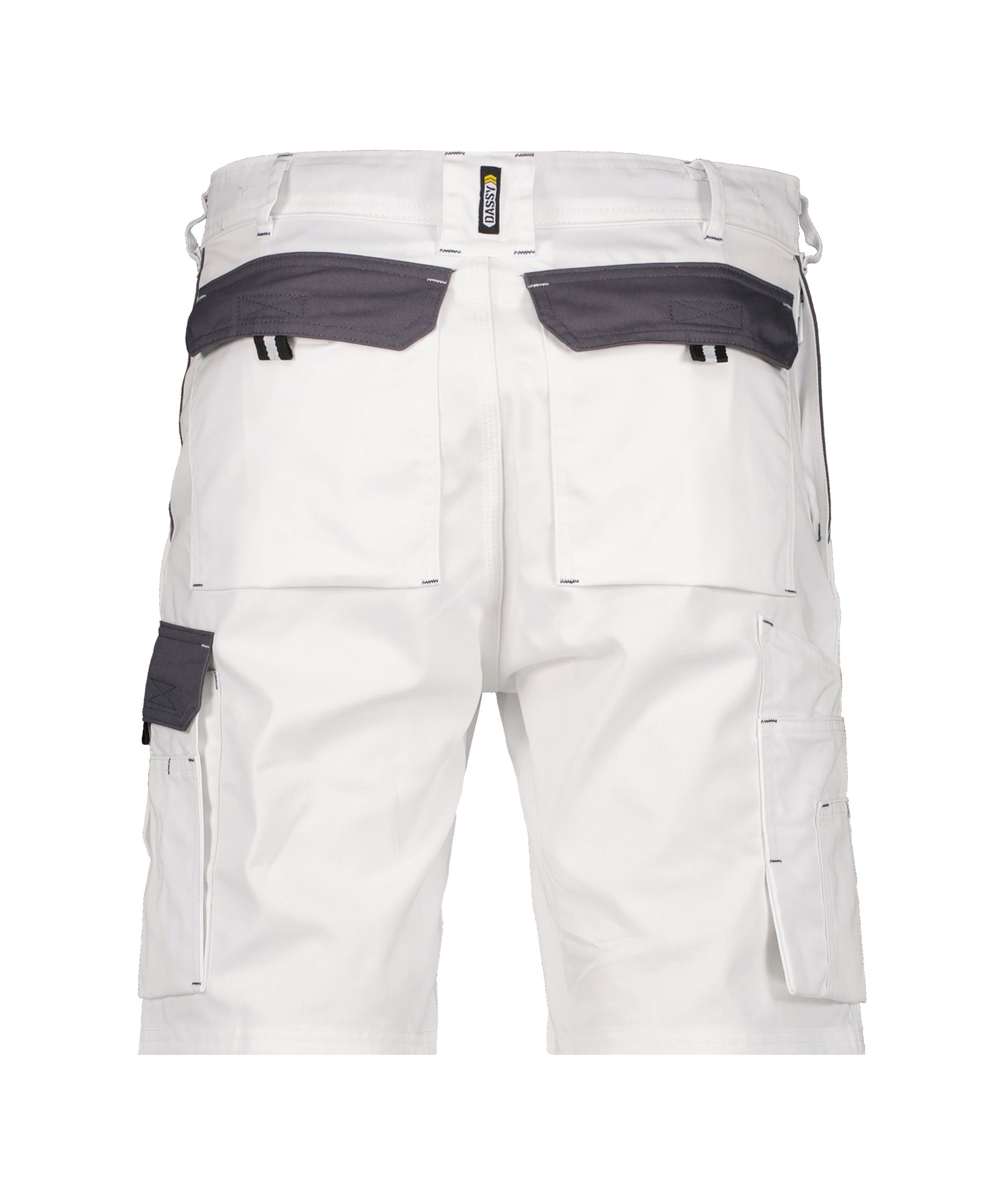 DASSY® Roma - Zweifarbige Arbeitsshorts - weiß/zementgrau, Gr. 42