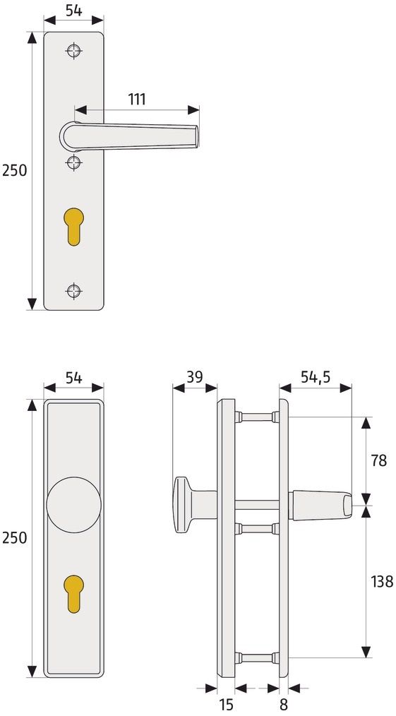 ABUS Sicherheitsbeschlag "HLS 214 F2"