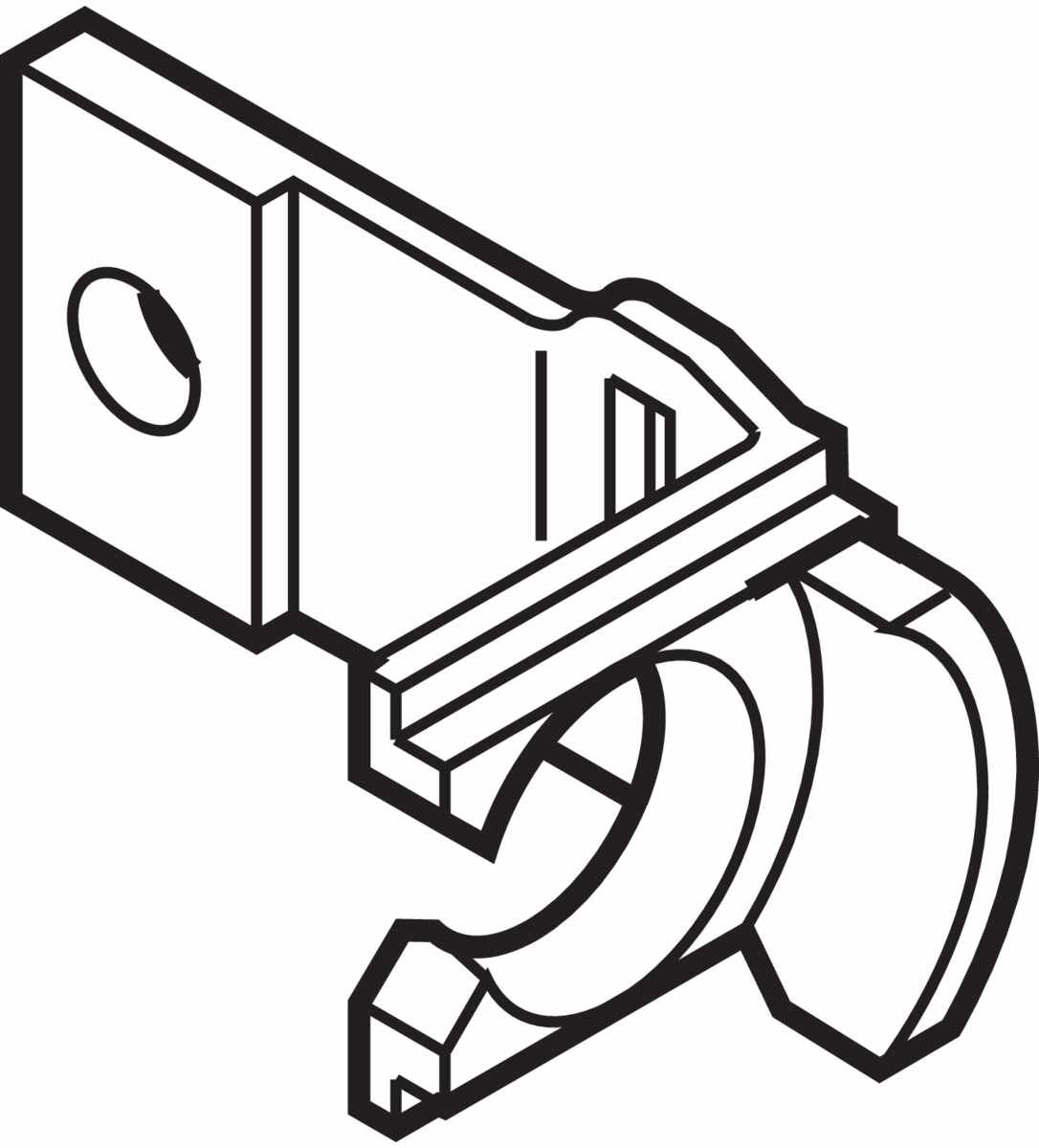 Posistop für 320 Teilauszug für Blendenspalt 1,5