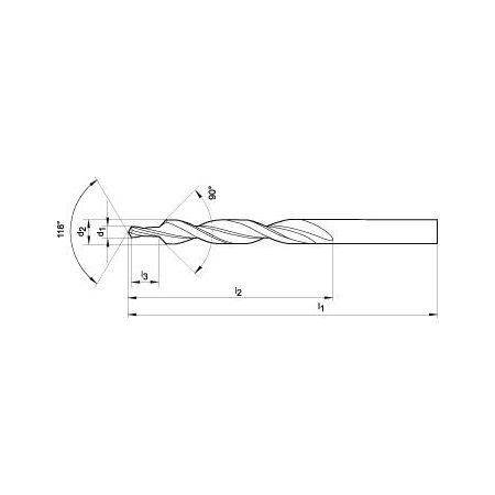 FORMAT HSS Mehrfasenstufenbohrer, 90°