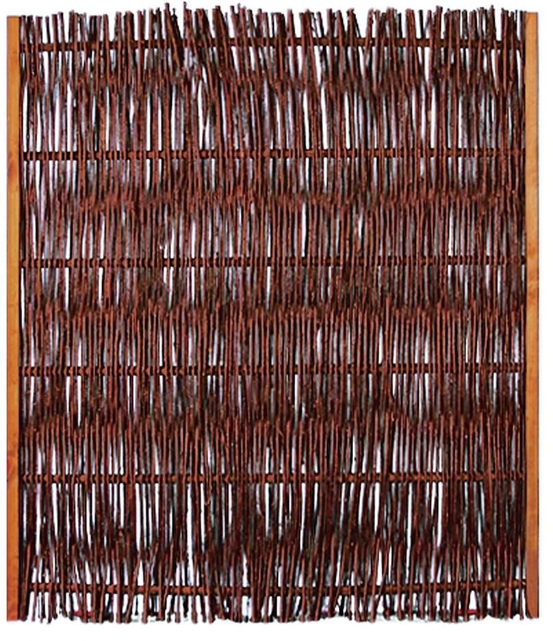 FUEGO Weidengeflechtzaun 120 x 140 cm, m.seitl. Rahmen
