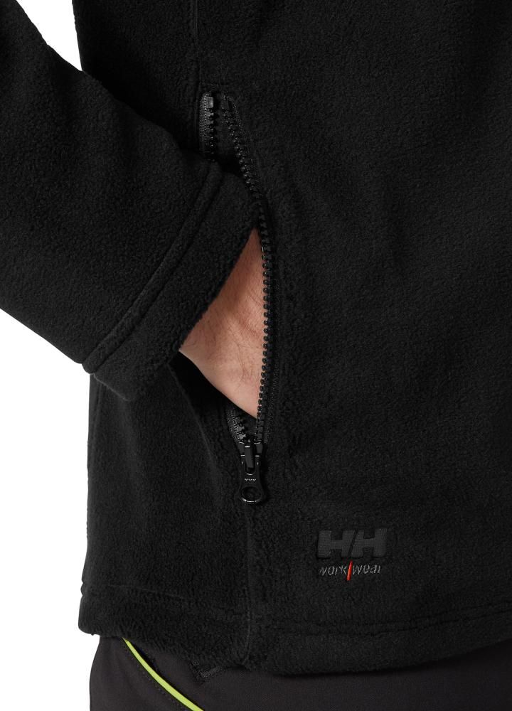Fleecejacke Manchester 2.0, Zip-in, schwarz,Gr.2XL Helly Hansen