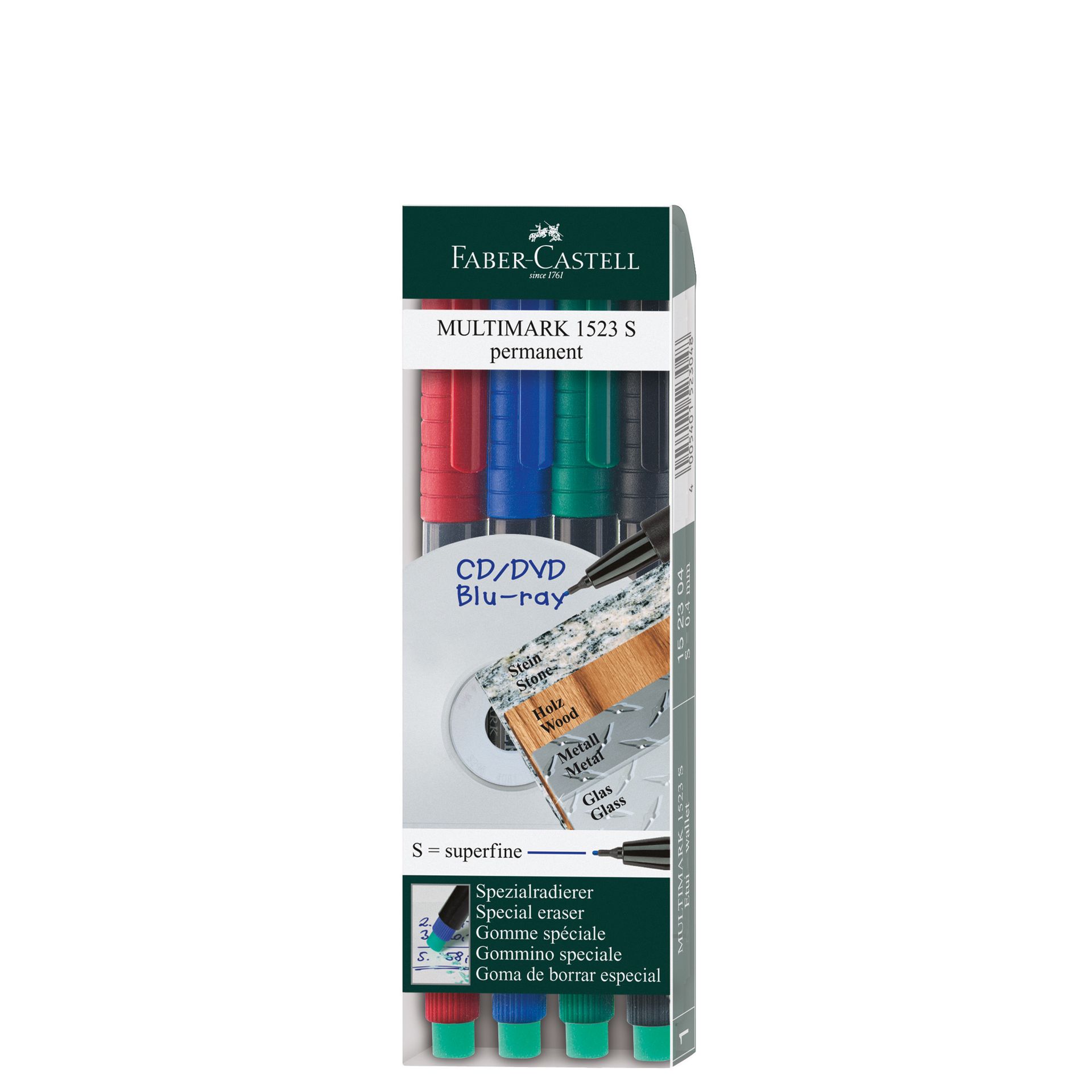 CD/DVD-Marker  0,4mm 4St