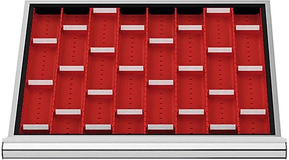 Schubladeneinteilung Muldenplatten BLH 50 mm Innenmaß 600x450 mm