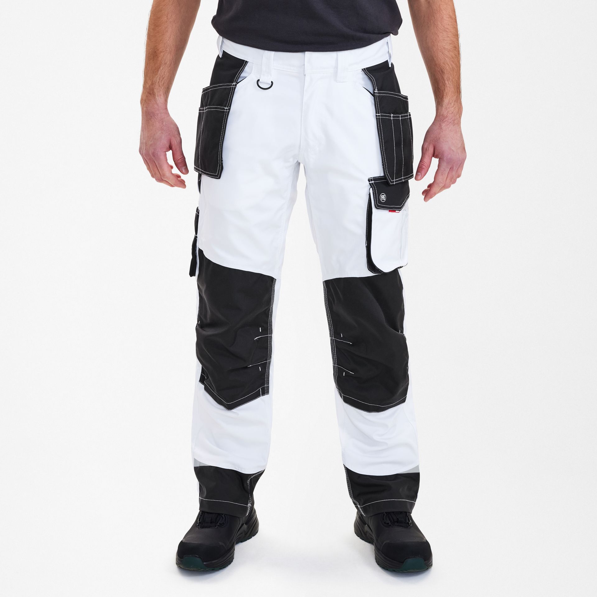 Galaxy Arbeitshose mit Holstertaschen Weiss/Anthrazit Grau, Gr. 42