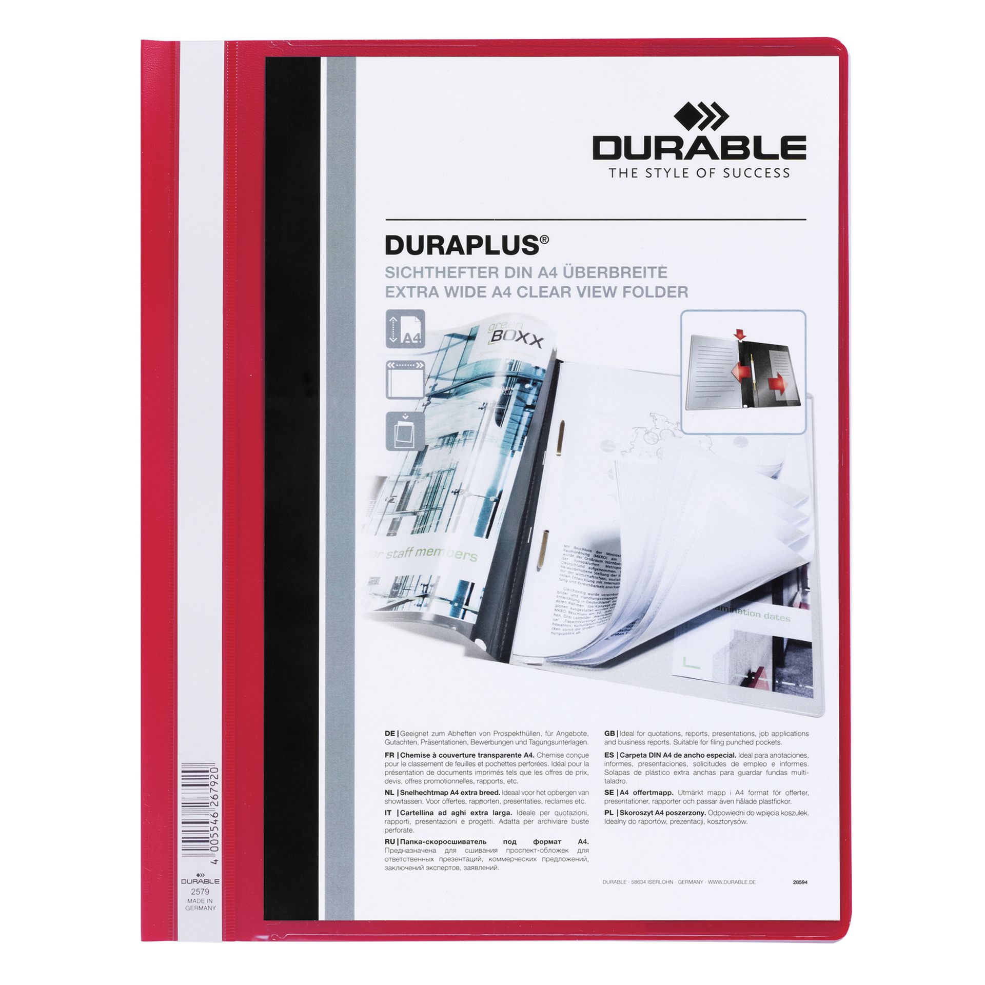 Angebotshefter DURAPLUS A4 rot