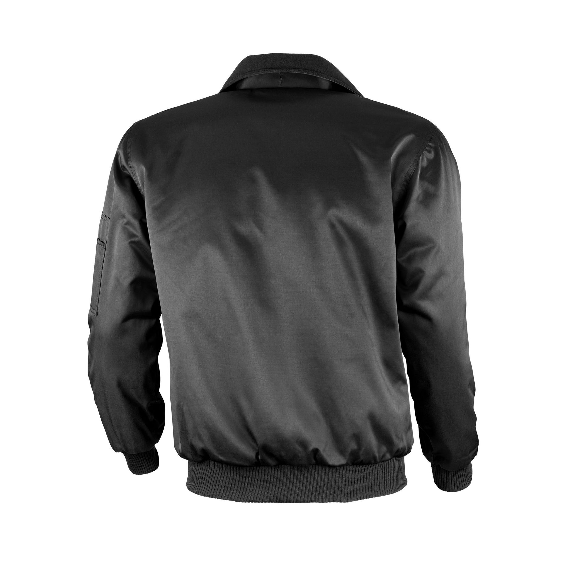 Qualitex Pilotenjacke mit festem Arm & Steppfutter pilotenjacke, schwarz, Gr. S