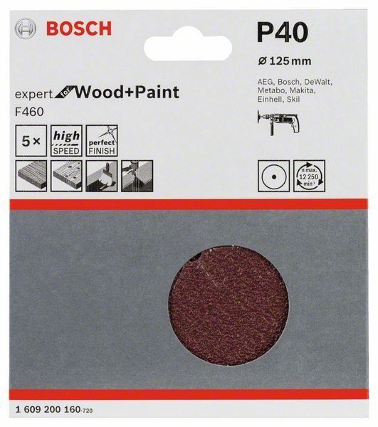 Bosch Schleifblatt-Set F460 EXPERT for Wood and Paint