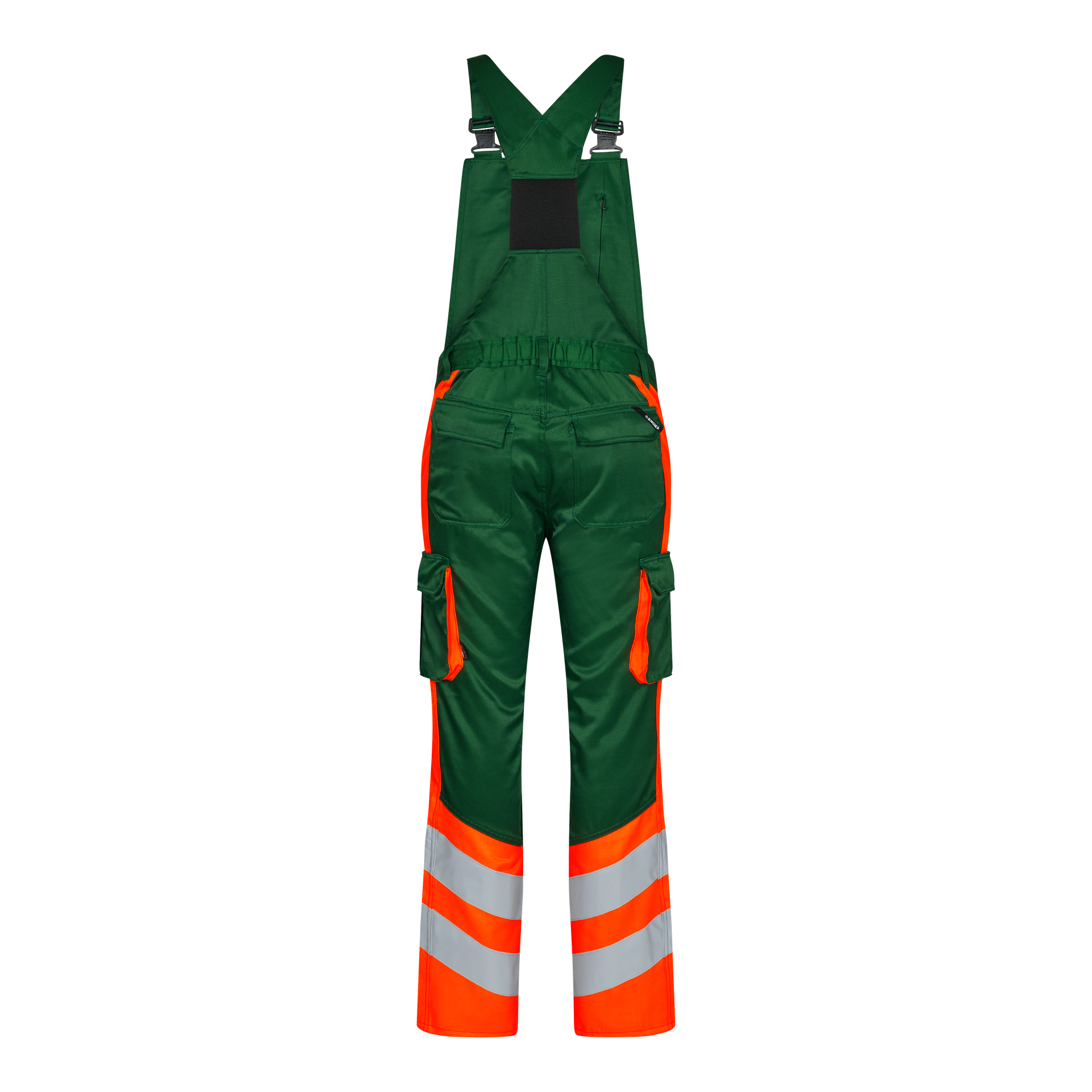 Safety Light Latzhose Grün/Orange, Gr. 42